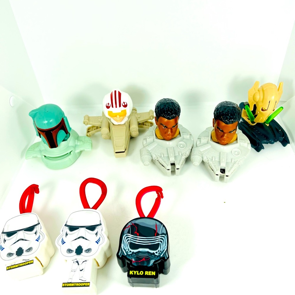 Star Wars McDonald’s Toy Lot 2008 2019 2020 Happy Meal Bundle 8 Pieces Toys